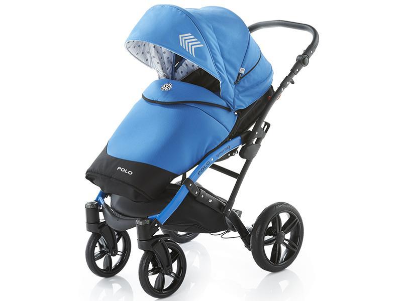 Carucior copii 2 in 1 cu landou Knorr-Baby Volkswagen Polo Albastru