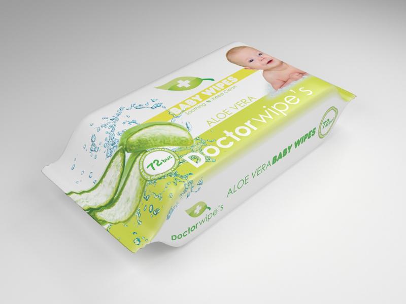 Servetele Umede Copii Doctor Wipes Aloe 72 Buc