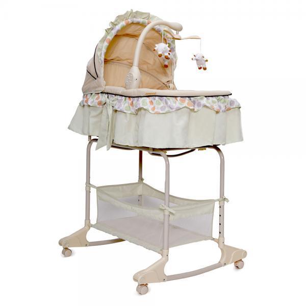 Leagan cu landou 3 in 1 Moni Bassinet Nap Green