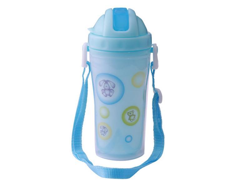 Pahar copii cu pai rabatabil 300 ml BabyOno 1029