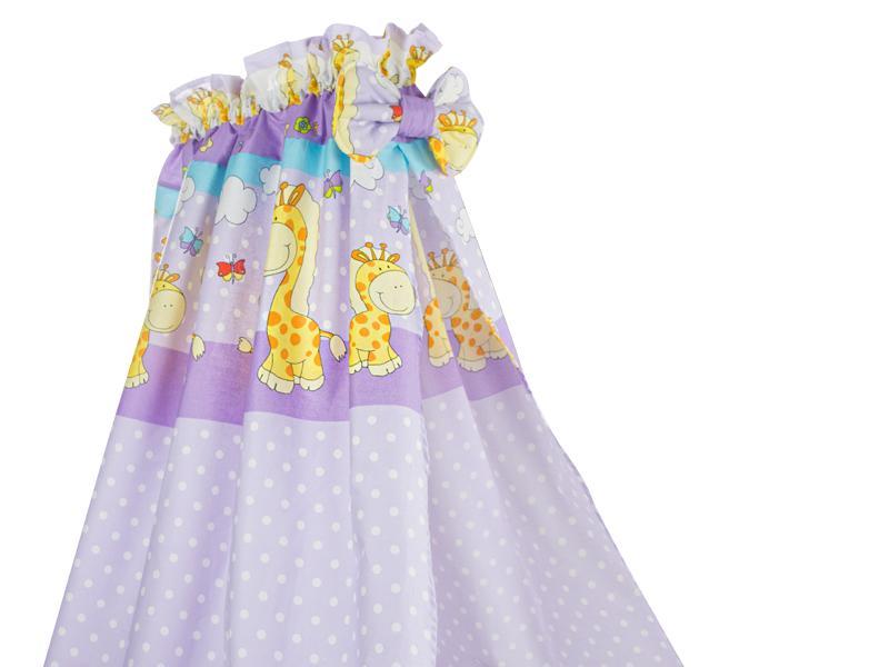 Lenjerie MyKids Happy Giraffe Mov 5 Piese 120x60 cm