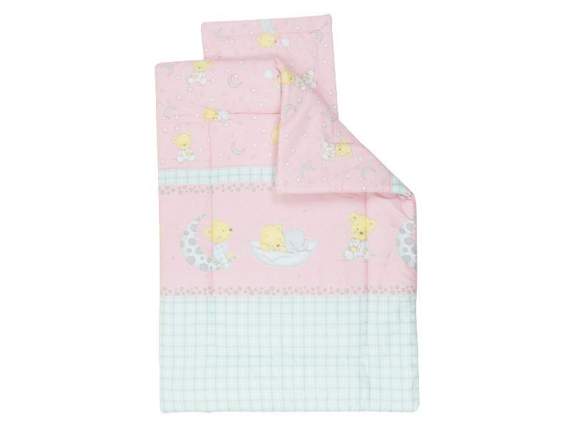 Lenjerie MyKids Teddy Steluta Roz 5 Piese 120x60 cm