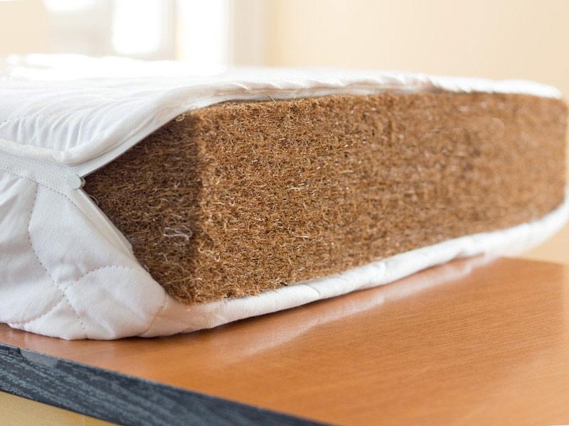 Saltea MyKids Fibra De Cocos Integral 120x60x8 Husa Alba