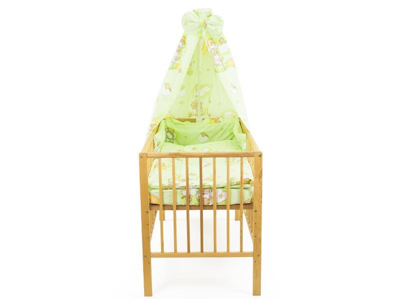 Lenjerie MyKids Teddy Scarita Verde 5 Piese 120x60