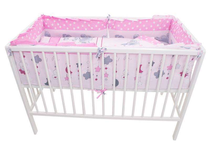 Lenjerie MyKids Teddy Hug Roz 4+1 Piese 120x60