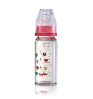 Biberon copii din sticla de la 0 luni cu gat standard Baby Ono 1339 120 ml