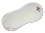 Cadita Baie Bebe cu Evacuare si Termometru MyKids Ocean Sea 100 cm Alb