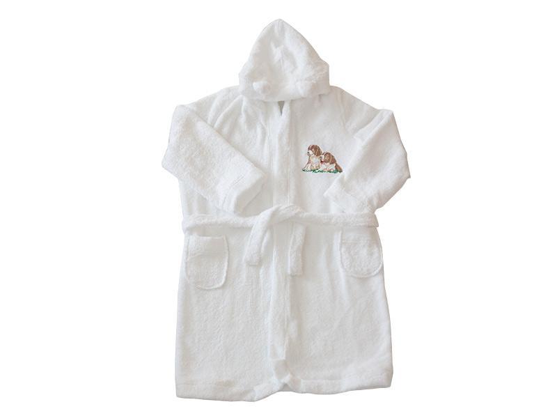 Halat Baie Copii MyKids Alb 1-2 ani