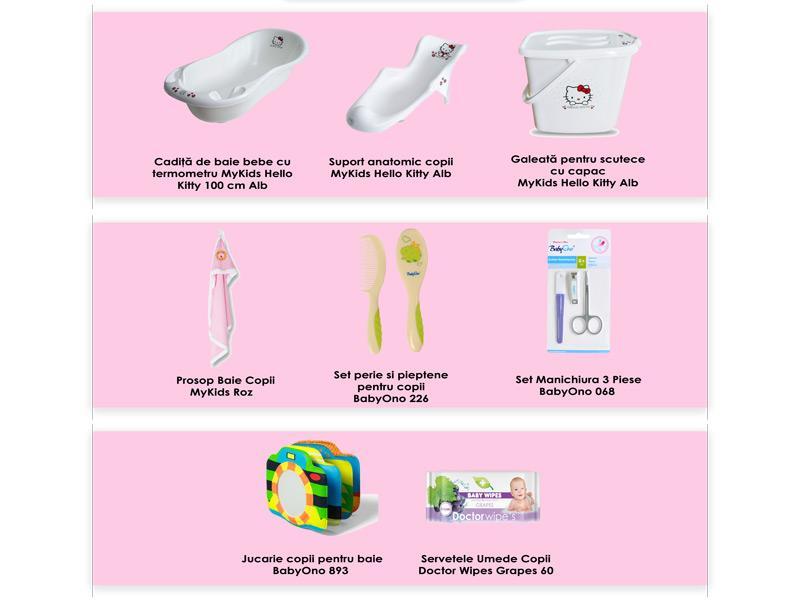 Set Cadita Cadou MyKids  Baby Girl Hello Kitty
