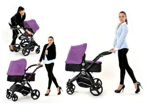 Carucior 3 In 1 ANMAR PERA Negru Violet