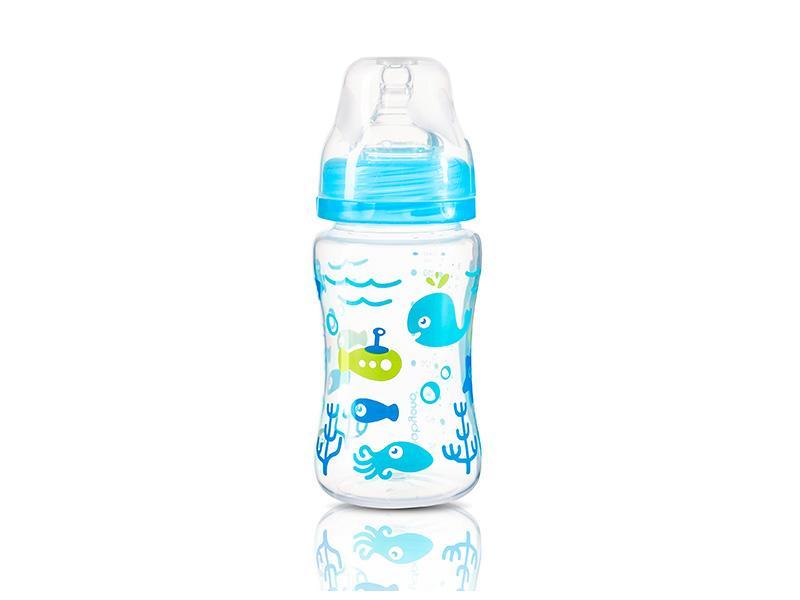Biberonul anti-colici cu gat larg BabyOno 403 240ml