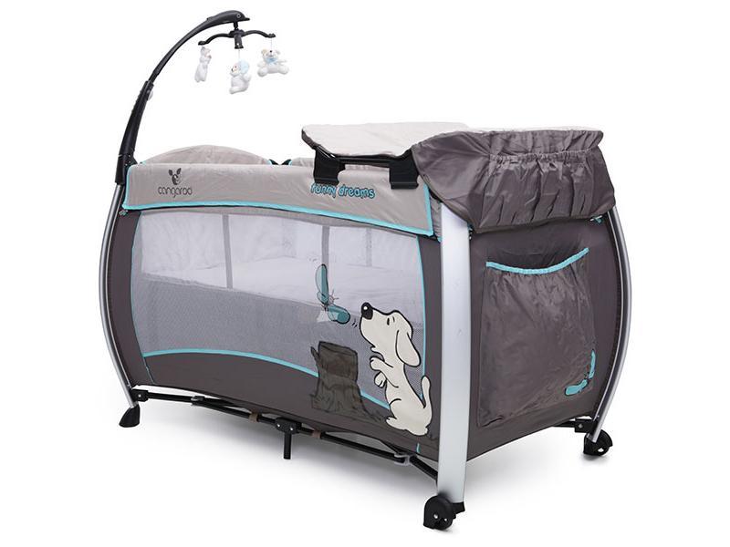 Patut Pliant Bebe CANGAROO Funny Dreams Caine Turquoise