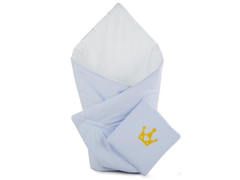 Perna infasat bebe MyKids cu pernita CADOU broderie Prince Albastru