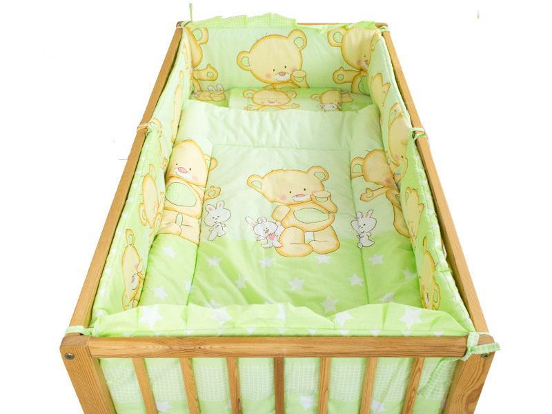 Aparatoare Laterala MyKids Teddy Iepuras Verde 120x60
