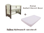 Patut copii Klups Safari Sweet Bear + Saltea MyDreams 8