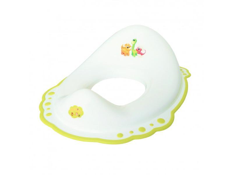 Reductor wc copii MyKids Dino Alb Lime antialunecare