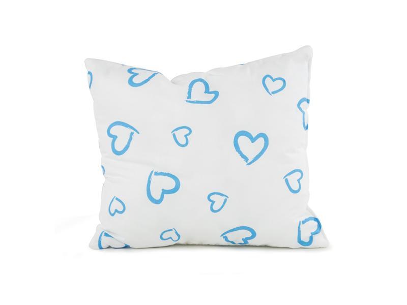 Sac de dormit MyKids cu pernita cadou 130x80 cm Inimi Albastru