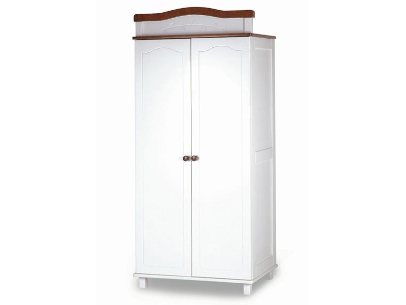 Dulap cu 2 usi Klups Rafal Alb-Maro