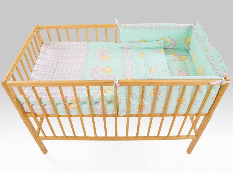 Lenjerie MyKids TEDDY STELUTE TURQUAZ 4 Piese 120x60