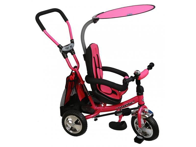 Tricicleta copii cu Scaun Reversibil Baby Mix Safari WS611 Pink