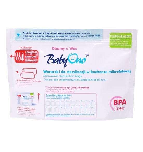 Set pungi sterilizare cuptor cu microunde BabyOno 1038