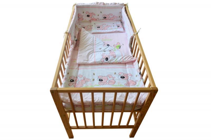 Lenjerie MyKids CATELUS ROZ 4+1 Piese 140x70
