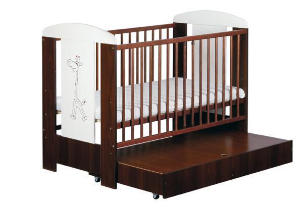 Patut Cu Sertar Klups Safari Giraffe Wenge + Saltea 10 MyKids MyDreams