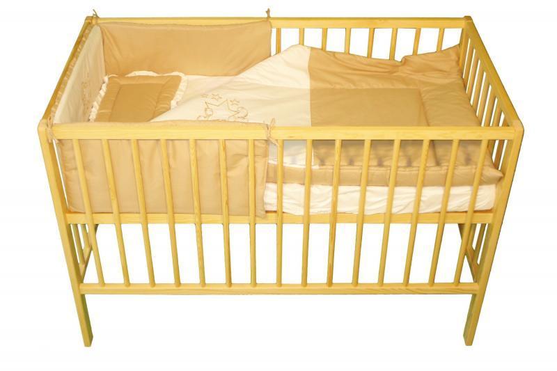Lenjerie MyKids Cu Broderie TWS Maro 4 Piese 120x60