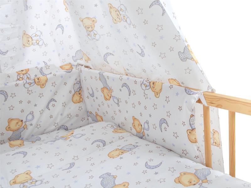 Lenjerie MyKids TEDDY STELUTE GRI 5 Piese 120x60 cm