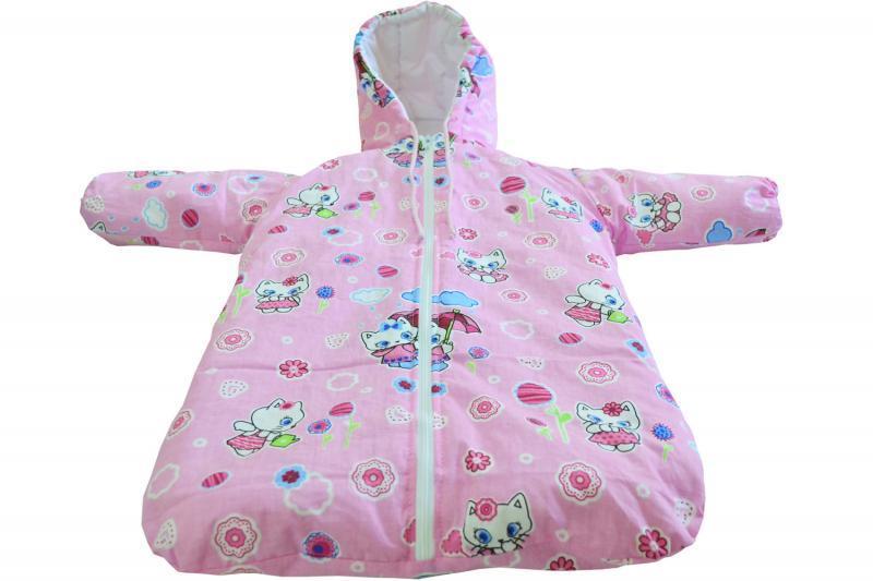 Sac bebe pentru carucior Pisica Roz