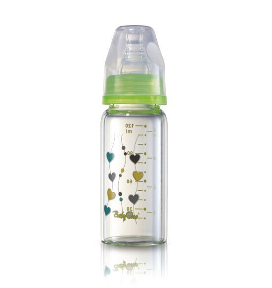 Biberon copii din sticla de la 0 luni cu gat standard Baby Ono 1339 120 ml