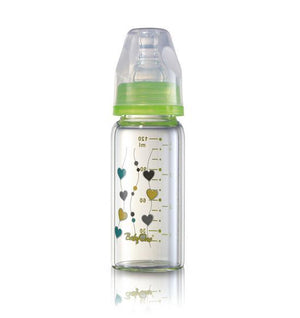 Biberon copii din sticla de la 0 luni cu gat standard Baby Ono 1339 120 ml