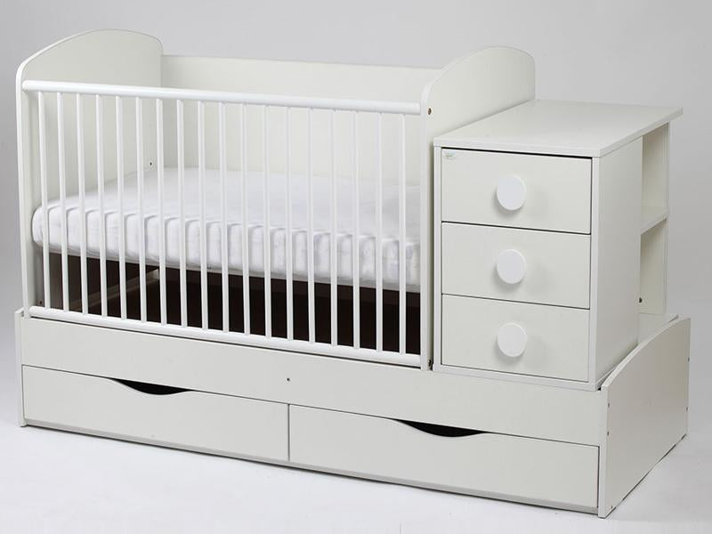 Patut Transformabil MYKIDS Silence Alb Cu Leg 3604