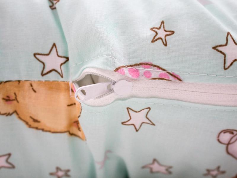 Perna De Alaptare Multifunctionala MyKids Teddy Stelute Turcoaz