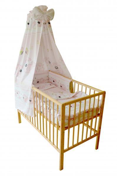 Lenjerie MyKids Catelus Roz  5 piese 120x60  cm