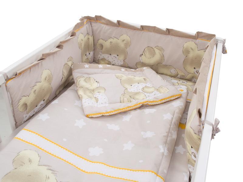 Lenjerie MyKids Teddy Hug Maro 4+1 Piese 120x60