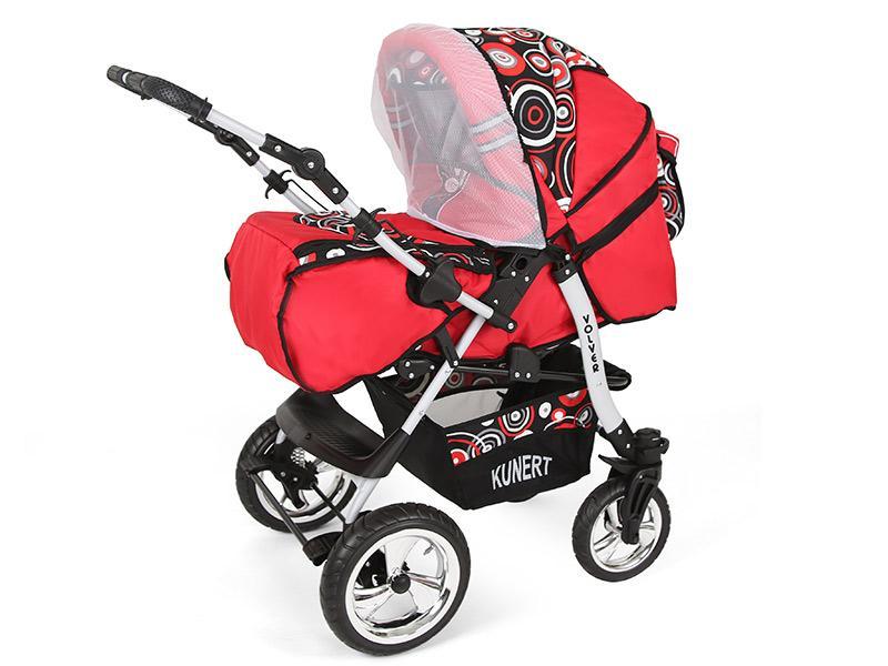 Carucior Copii 2 In 1 Kunert Volver Rosu-Cerculete