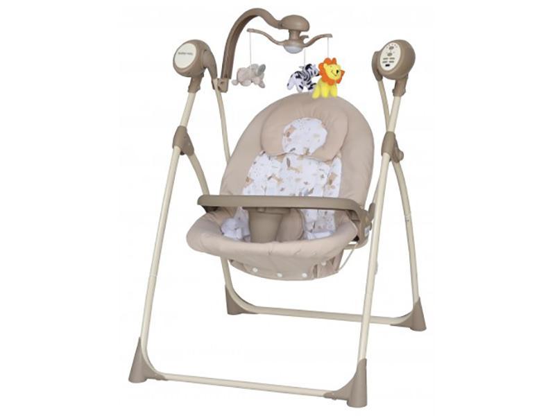 Leagan Electric Copii Cu Muzica Baby Mix SW102RC Beige