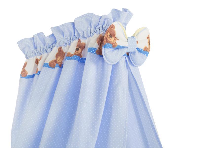 Lenjerie MyKids Teddy Bulinuta Albastru 5 Piese 120x60 cm