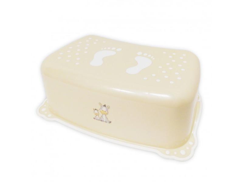 Taburet copii MyKids Zebra Bej Alb antialunecare