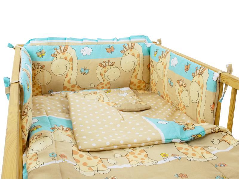 Lenjerie MyKids Happy Giraffe Maro 4+1 Piese 140x70 cm