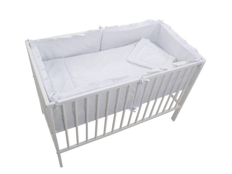 Lenjerie MyKids Little Stars Albastru 4+1 Piese 120x60