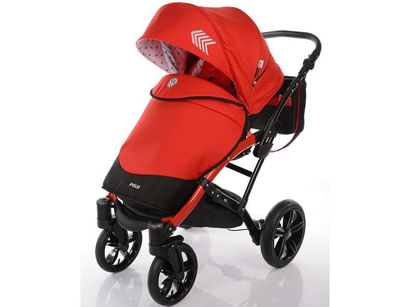 Carucior copii 2 in 1 cu landou Knorr-Baby Volkswagen Polo Rosu