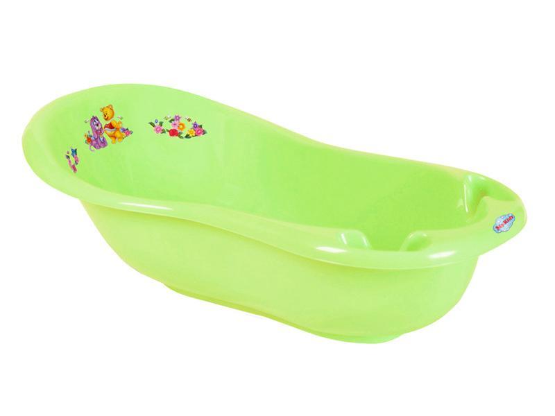 Cadita de baie bebe cu termometru MyKids Kubus 100 cm Verde