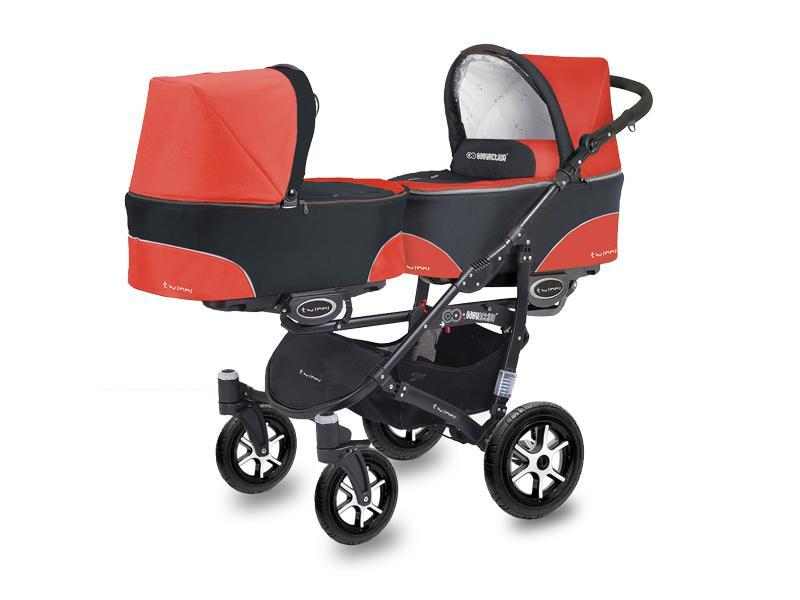 Carucior Pentru Gemeni MyKids Twinni Mexican Red 3 In 1