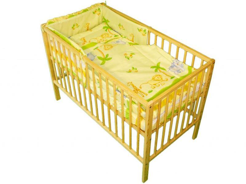 Lenjerie MyKids Safari Verde 4 Piese 140x70