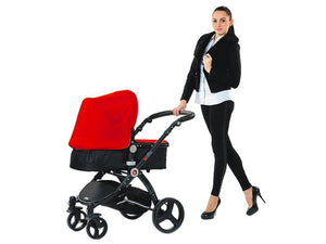 Carucior 3 In 1 ANMAR PERA Negru Rosu