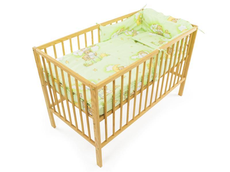 Lenjerie MyKids Teddy Scarita Verde 4 Piese 140x70