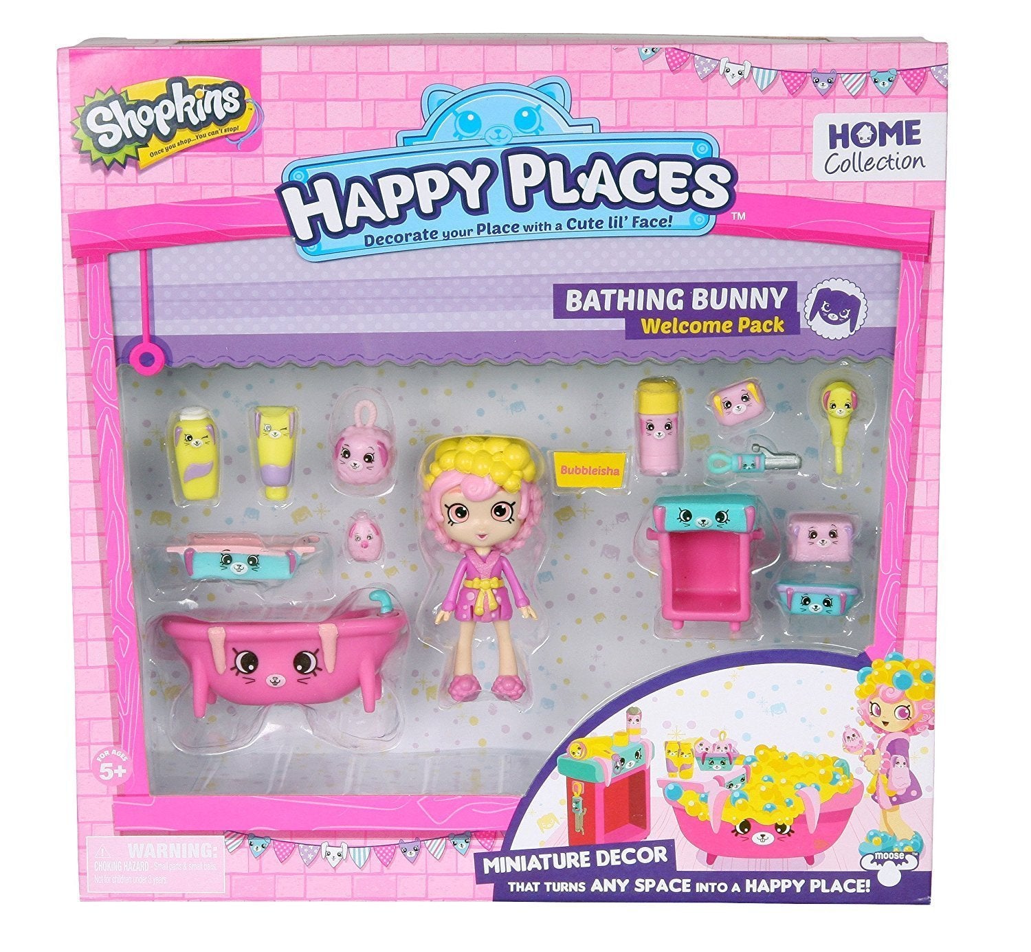 Happy places SHOPKINS Welcome pack BATHING BUNNY
