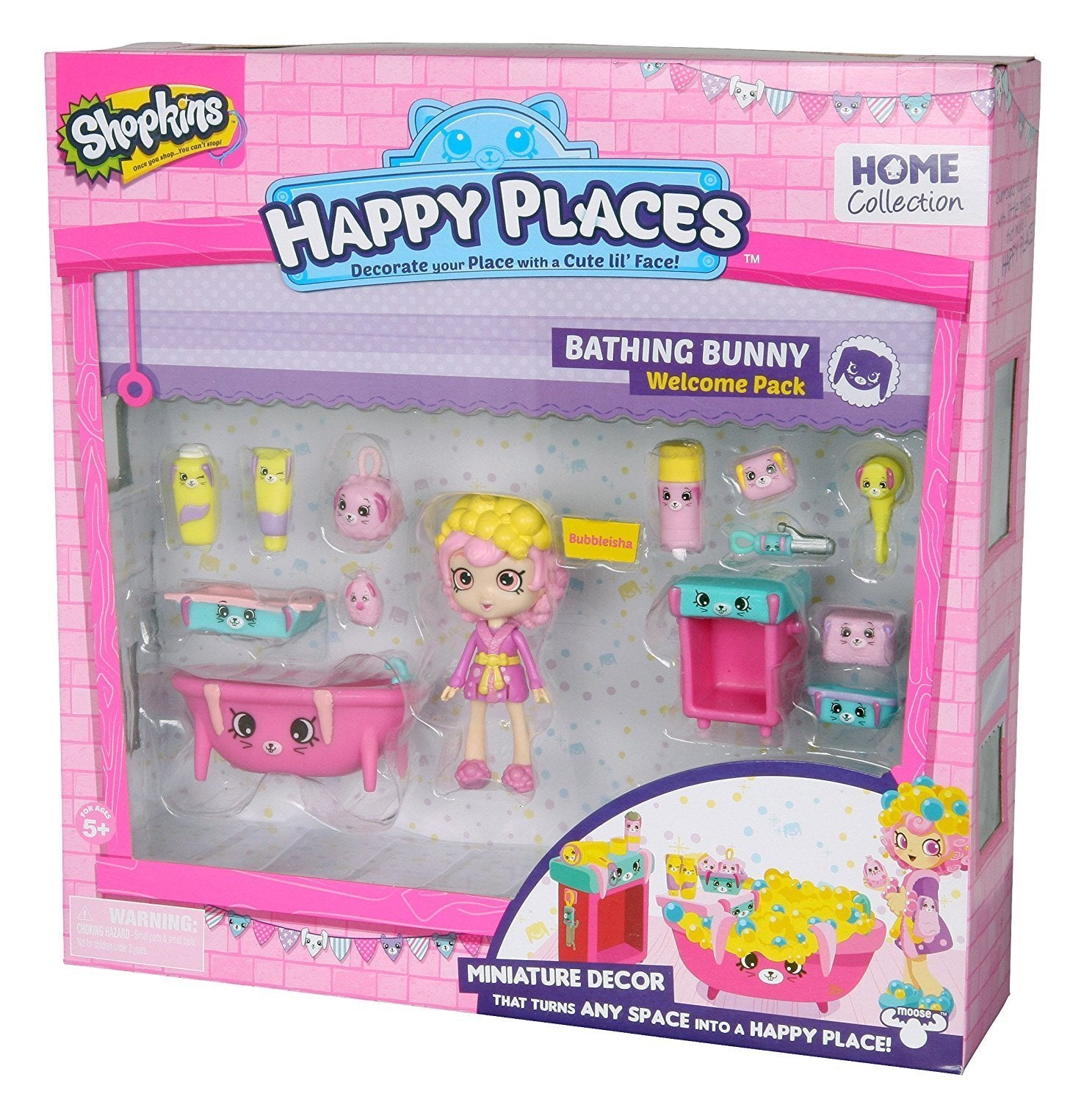 Happy places SHOPKINS Welcome pack BATHING BUNNY